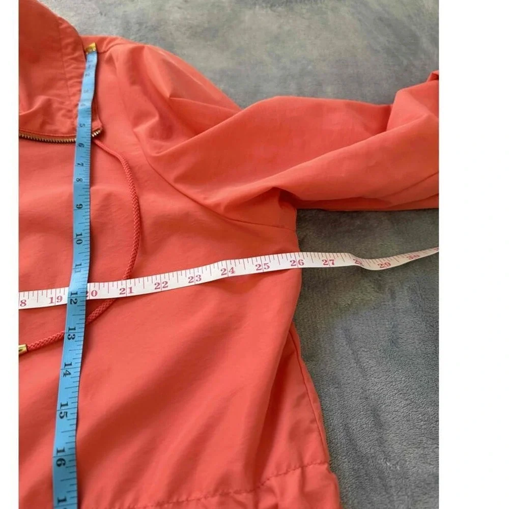 JM Collection Jacket‎ Womans XL Coral Snap Button Drawstring Waist Flap Pockets